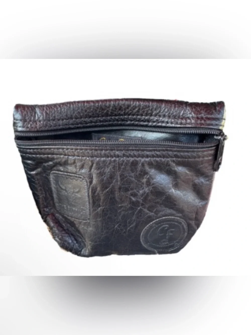 Carlos Falchibkack buffalo  Leather Cosmetic Pouch unisex